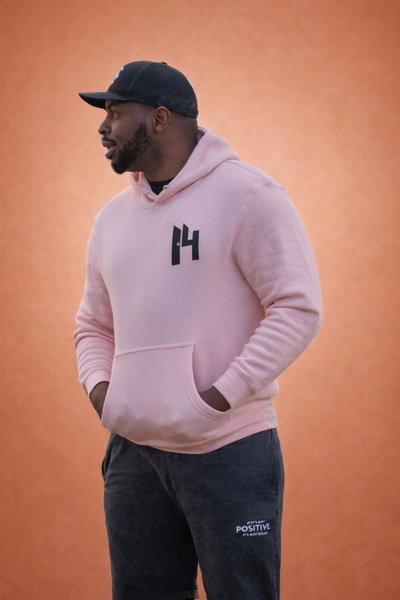 Pale Pink Positive unisex hoodie