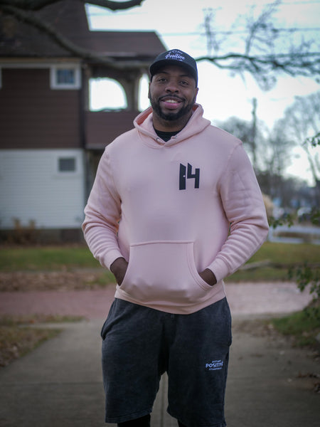 Pale Pink Positive unisex hoodie