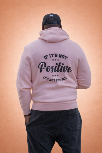 Pale Pink Positive unisex hoodie
